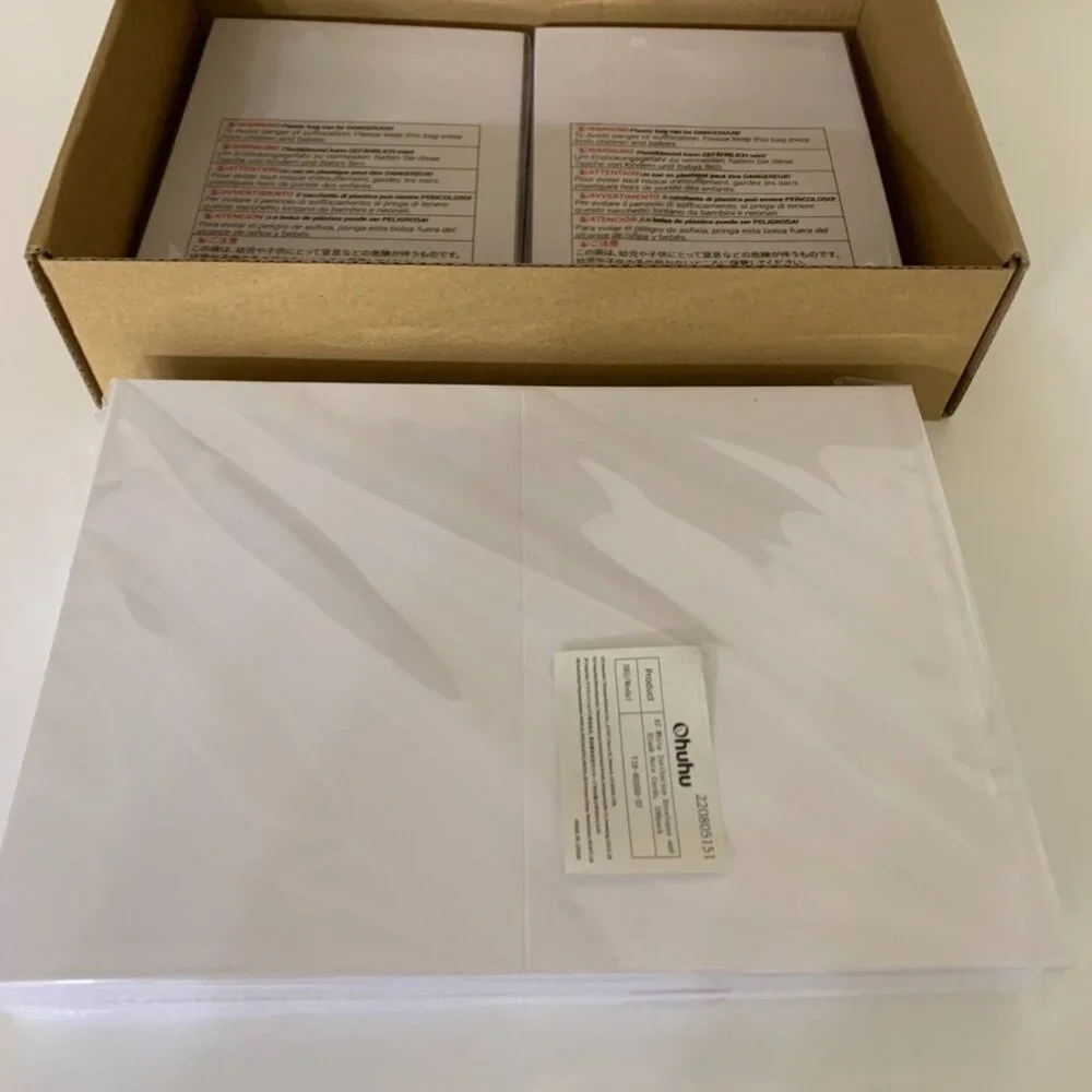NIB huhu A7 White Invitation Envelopes and Blank Note Cards, 100 Pack- Wedding B